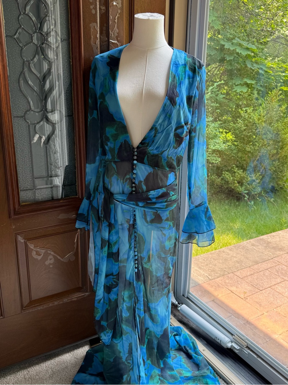 Silk Floral Dress